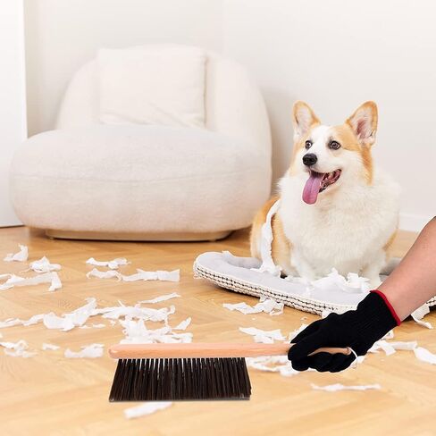 فرشاة بمقبض خشبي طويل مقاس 14.8 بوصة، فرشاة للمدفأة، فرشاة غبار بشعيرات ناعمة لسرير الأريكة، ورشة عمل مرتبة، تنظيف الأعمال الخشبية in Kuwait