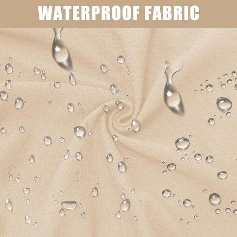 غطاء كرسي مكتب منزلي بدون ذراع مقاوم للماء 310 جرامًا للمتر المربع من OKYUK، غطاء كرسي مكتب منزلي بدون ذراع، 100% قماش مقاوم للماء حديث متوسط ​​الظهر غطاء كرسي واسع مقعد الكمبيوتر غطاء كرسي الغرور للمنزل (أسود) in Kuwait