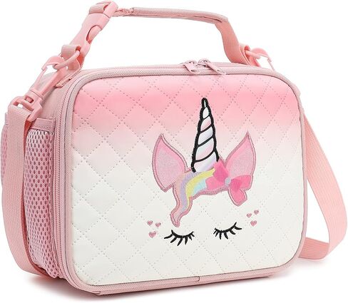 Beaulyn Girls Lunch bag-Lunch Box Kids Durable Water-Resistant Insulated Cool Lunch Bag for Girls Kids Toddlers Teens School Gifts in Saudi Arabia