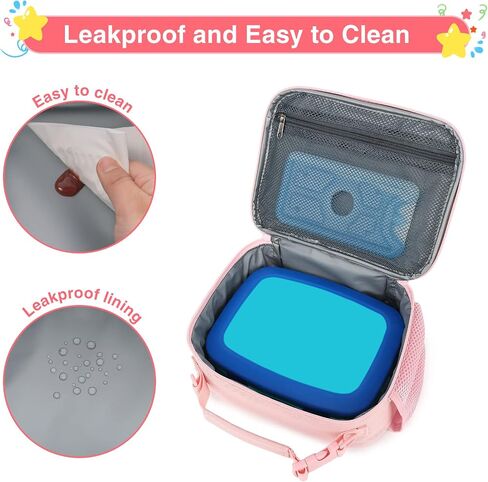 Beaulyn Girls Lunch bag-Lunch Box Kids Durable Water-Resistant Insulated Cool Lunch Bag for Girls Kids Toddlers Teens School Gifts in Saudi Arabia