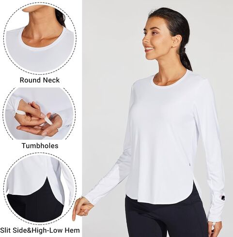 Willit Women's Sun Shirts UPF 50+ SPF Long Sleeve Hiking Lightweight Quick Dry UV Protection Outdoor in Saudi Arabia