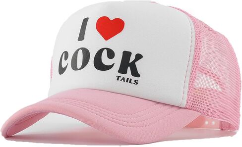 I Love Cock Tails-Funny Trucker Hat Adjustable Mens Baseball Cap,Vintage Trucker Hat Men in Saudi Arabia
