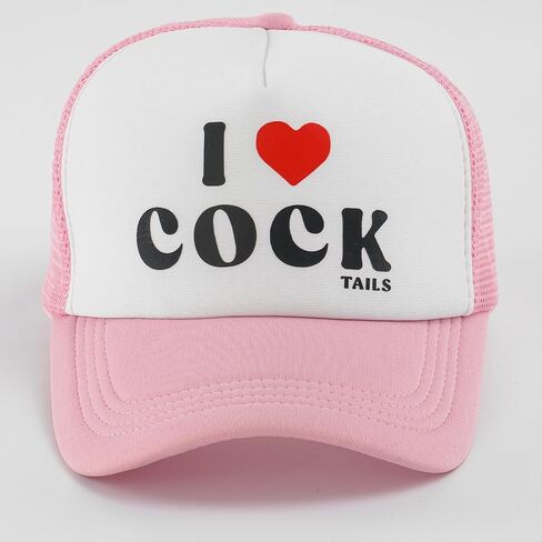 I Love Cock Tails-Funny Trucker Hat Adjustable Mens Baseball Cap,Vintage Trucker Hat Men in Saudi Arabia