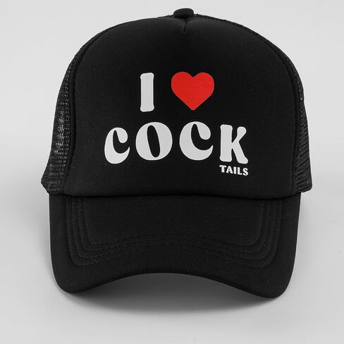 I Love Cock Tails-Funny Trucker Hat Adjustable Mens Baseball Cap,Vintage Trucker Hat Men in Saudi Arabia