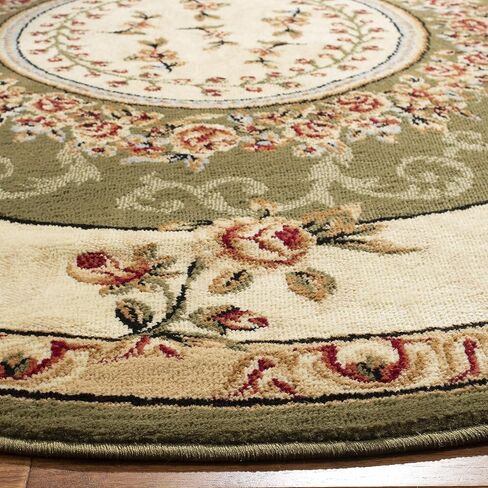 SAFAVIEH Lyndhurst Collection Runner Rug - 2'3" x 6', Red & Ivory, Traditional European Medallion Design, Non-Shedding & Easy Care, Ideal for High Traffic Areas in Living Room, Bedroom (LNH328C) in Saudi Arabia