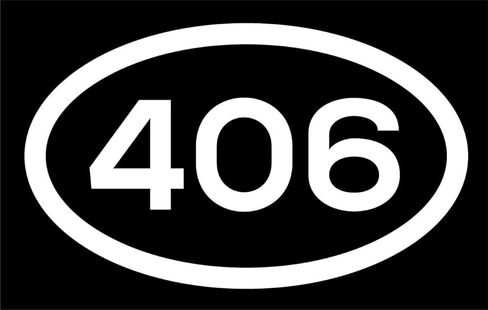 406 Area Code Sticker Montana Billings Bozeman Butte-Silver Bow City Pride Love | 5-Inches by 3-Inches | Premium Quality White Vinyl | ND637 in Saudi Arabia