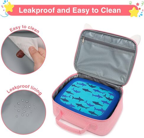 Beaulyn Girls Lunch bag-Lunch Box Kids Durable Water-Resistant Insulated Cool Lunch Bag for Girls Kids Toddlers Teens School Gifts in Saudi Arabia