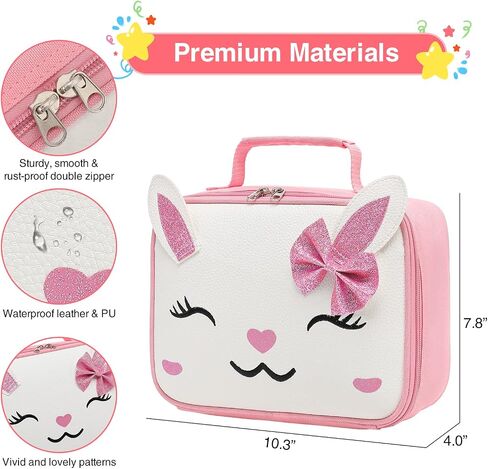 Beaulyn Girls Lunch bag-Lunch Box Kids Durable Water-Resistant Insulated Cool Lunch Bag for Girls Kids Toddlers Teens School Gifts in Saudi Arabia