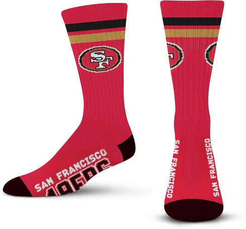 FBF - حذاء رسمي من NFL 2 Stripe للبالغين من الجنسين بشعار وألوان، جوارب رسمية للرجال والنساء، ملابس يوم اللعبة in Saudi Arabia