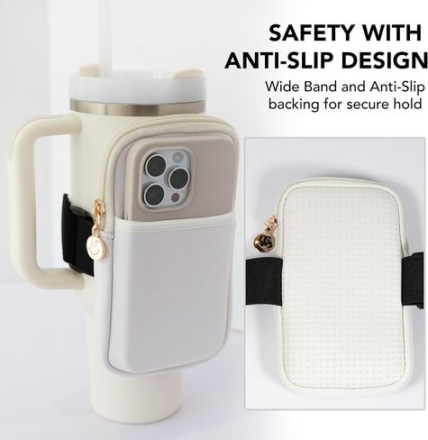 Phone Pocket Pouch For Stanley Quencher Carry-All Adventure 40oz & Stanley IceFlow 20oz & 30oz, Yeti Travel Mugs, Stanley Cup Accessories in Saudi Arabia