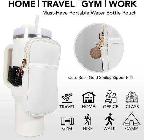 Phone Pocket Pouch For Stanley Quencher Carry-All Adventure 40oz & Stanley IceFlow 20oz & 30oz, Yeti Travel Mugs, Stanley Cup Accessories in Saudi Arabia