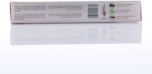 معجون أسنان بالقرنفل 3.5 أونصة (100 جم) تأثير تبييض مع القرنفل والنعناع وعرق السوس، يقوي اللثة، نفس منعش in Saudi Arabia