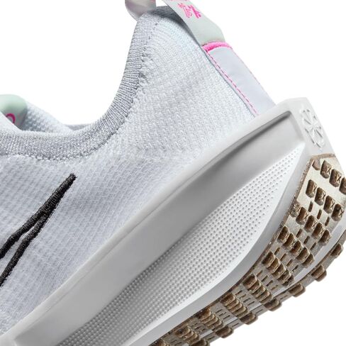 حذاء الجري Interact Run للنساء من Nike (FD2292-102، أبيض/أسود-رمادي لكرة القدم-أخضر فابور) in Saudi Arabia
