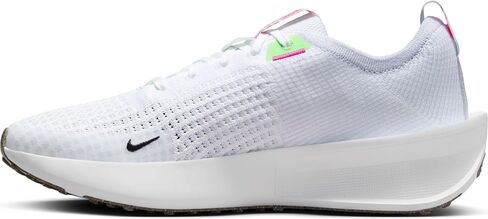 حذاء الجري Interact Run للنساء من Nike (FD2292-102، أبيض/أسود-رمادي لكرة القدم-أخضر فابور) in Saudi Arabia