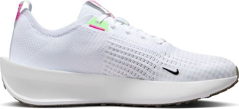 حذاء الجري Interact Run للنساء من Nike (FD2292-102، أبيض/أسود-رمادي لكرة القدم-أخضر فابور) in Saudi Arabia