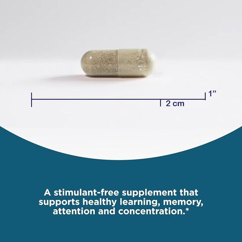 البحث عن التركيز الأمثل للصحة، دعم منشط الذهن خالٍ من المنشطات والكافيين للذاكرة والتركيز، مع الكولين وDHA من الطحالب والجينسنغ الأمريكي والنباتي والنباتي (90 كبسولة) in Kuwait