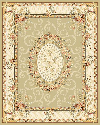 SAFAVIEH Lyndhurst Collection Runner Rug - 2'3" x 6', Red & Ivory, Traditional European Medallion Design, Non-Shedding & Easy Care, Ideal for High Traffic Areas in Living Room, Bedroom (LNH328C) in Saudi Arabia