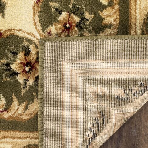 SAFAVIEH Lyndhurst Collection Runner Rug - 2'3" x 6', Red & Ivory, Traditional European Medallion Design, Non-Shedding & Easy Care, Ideal for High Traffic Areas in Living Room, Bedroom (LNH328C) in Saudi Arabia