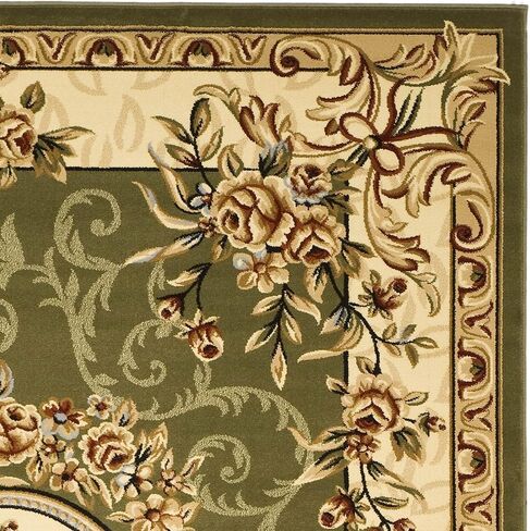 SAFAVIEH Lyndhurst Collection Runner Rug - 2'3" x 6', Red & Ivory, Traditional European Medallion Design, Non-Shedding & Easy Care, Ideal for High Traffic Areas in Living Room, Bedroom (LNH328C) in Saudi Arabia