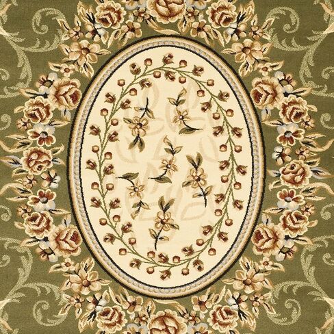 SAFAVIEH Lyndhurst Collection Runner Rug - 2'3" x 6', Red & Ivory, Traditional European Medallion Design, Non-Shedding & Easy Care, Ideal for High Traffic Areas in Living Room, Bedroom (LNH328C) in Saudi Arabia