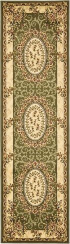 SAFAVIEH Lyndhurst Collection Runner Rug - 2'3" x 6', Red & Ivory, Traditional European Medallion Design, Non-Shedding & Easy Care, Ideal for High Traffic Areas in Living Room, Bedroom (LNH328C) in Saudi Arabia