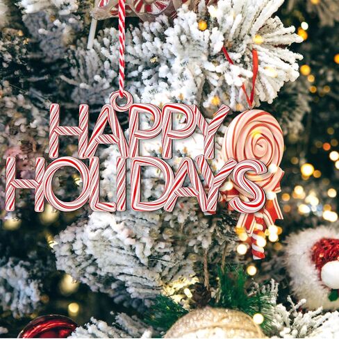 9 Pcs Christmas Word Sign Ornaments Xmas Wooden Cutout Letter Hanging Craft Wall Decor Believe Sign Joy Peace Sign Farmhouse Christmas Tree Decorations Winter Party Supplies (Gold, Chic) in Saudi Arabia