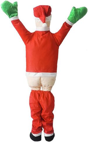 5.5 FT Hanging Santa Claus, Christmas Decorations, Christmas Hanging Santa Decoration, Christmas Santa Claus, Christmas Door Decorations, Creative Outside Roof Outdoor Yard Decor in Kuwait