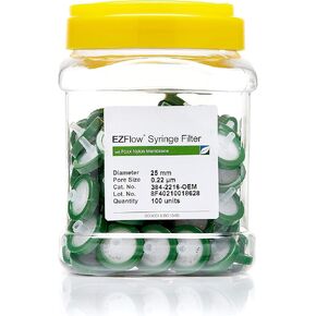 Foxx Life Sciences 384-2216-OEM نايلون EZFlow إعداد عينة مرشح الحقنة، قطر 25 مم. حجم المسام 2 ميكرومتر (عبوة من 100) in Kuwait