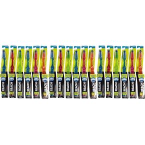 Reach Crystal Clean Toothbrush, Medium #11, Assorted Colors (Pack of 18)