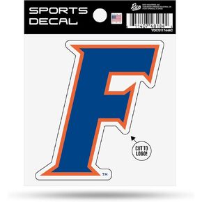Florida Gators F Logo Small Style Decal (4"X4")
