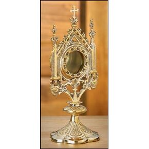 Monstrance Brass 5 x 11 18260;2" H - Christian Brands Church Supply