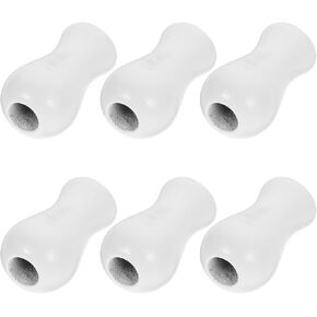 Amosfun Blind Pull Cord Knobs 6 Pcs Window Blinds Cord Knobs Wood Tassel Blind Drops for Curtain Craft, Brown