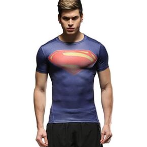 تي شيرت رياضي مضغوط للرجال، تي شيرت رياضي للجري في الهواء الطلق، تي شيرت رياضي مريح للجري للرجال (II، MXXL) in Kuwait