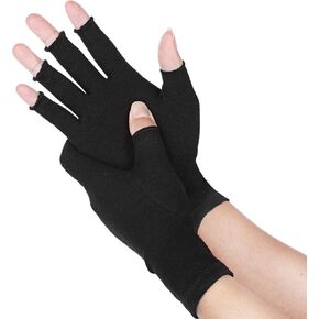 Sibba Arthritis Compression Gloves for Women Men, Compression Fingerless Glove for RSI, Carpal Tunnel, Rheumatiod, Tendonitis