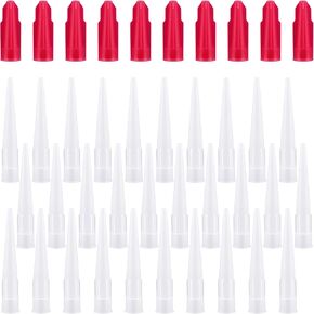 40 Pieces Caulk Extension Nozzle Plastic Caulk Nozzles Caulk Gun Replacement Caulk Saving Cover Caulk Nozzles Applicator Replacement Extension Tool Supplies Applied in The Construction