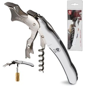 Waiters Foldable Corkscrew Wine Opener – Italian Made Cork Screws for Wine Bottles for Home Bar, Kitchen – Easy to Use Wine Cork Opener Works on Beer Bottles – Stylish and Elegant Design. ICEL. in Saudi Arabia