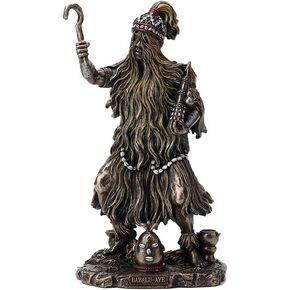 Veronese Design 9 1/4" Babalu Aye Orisha of Healing Resin Statue Bronze Finish