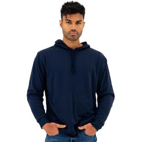 DudeRobe Men’s Hooded Reversible Hoodie, From Shark Tank, Soft & Comfy Pullover Sweatshirt for Lounging, Pre/Post Gym Workout