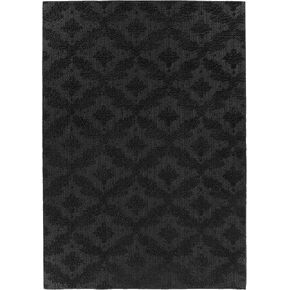 Garland Rug Charleston 6 ft. x 9 ft. Area Rug Black