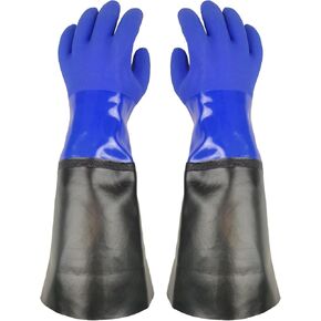 Long waterproof fishing gloves,Cleaning Poison ivy gloves,Aquarium pool,Long elbow Resistant Abrasion
