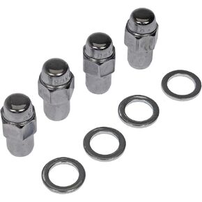 Dorman 711-308 Wheel Nut Chrome Std. Mag 2-Pc M12-1.50 Compatible with Select Models, 4 Pack