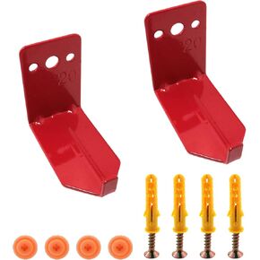 2pcs Fire Extinguisher Bracket up to 20 lbs Extinguishers, Red Fire Extinguisher Mount Wall Hook in Saudi Arabia