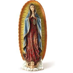 Joseph's Studio by Roman - Our Lady of Guadalupe Figure on Base, 10" Scale Renaissance Collection, 11.25" H, Resin and Stone, Religious Gift, Decoration