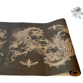 Hester and Cook Paper Table Runner - Black Archival Disposable Wide Table Runner for Parties or Weddings - American Made