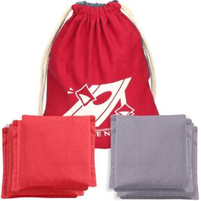 Cornhole Bags Set-Premium All Weather Resistant Duckcloth Corn Hole Bags Set of 8 for Cornhole Bean Bag Toss Games Cornhole Outdoor games -Regulation Size & Weight-Includes Tote Bags