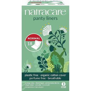 Natracare Panty Liner, Normal, Wrapped, 18 ct (Pack of 4)