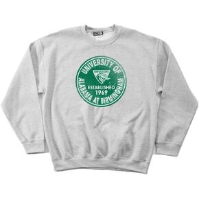 NCAA Alabama Birmingham Blazers 50/50 Blended 8-Ounce Vintage Circle Crewneck Sweatshirt