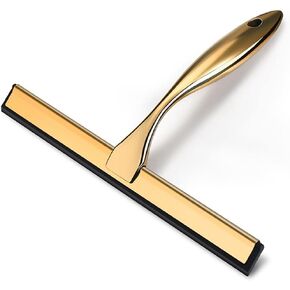 10inch T shape water squeegee for cars,bathroom,glasses or The top of kitchen range stailess steel gold finish