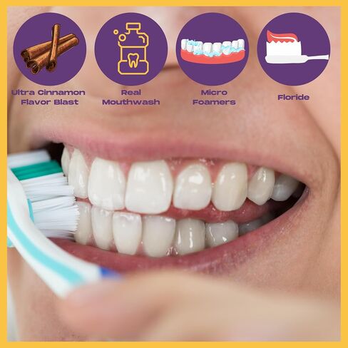 Cinnamon Toothpaste for Adults Bundle Includes 6 Close-Up Toothpaste 8 oz Tubes, Ultra Cinnamon Adult Flavored Toothpaste - 48 oz of Red Toothpaste Gel with 2 Minute Sand Timer by SuePerior Living in Saudi Arabia