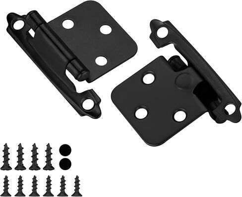 5 Pair(10 Pack) Cabinet Door Hinges -Brushed Brass Door Hinges for Kitchen Cabinets homdiy Self Closing Door Hinges in Saudi Arabia